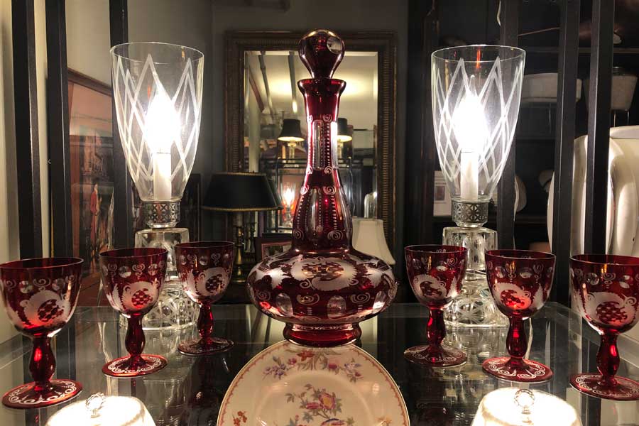 antique glassware