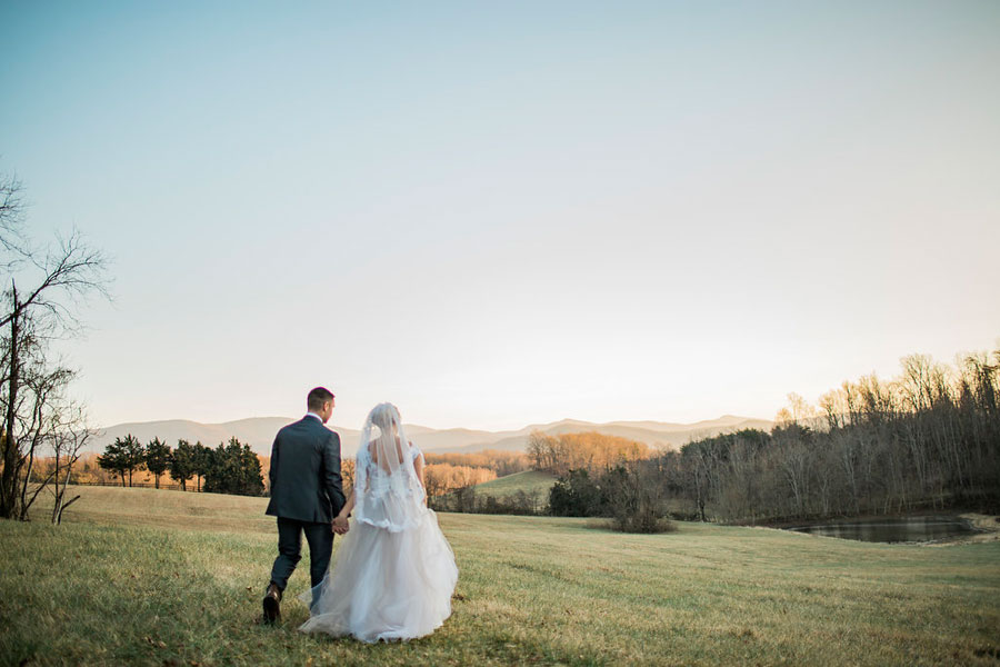 virginia mountains wedding couple at the inn at forest oaks